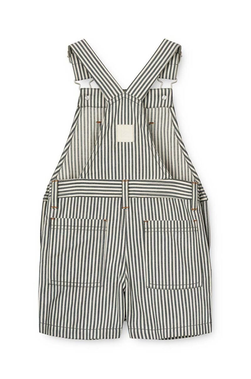 Liewood salopete din bumbac pentru copii Venedict Stripe Dungaree preţ