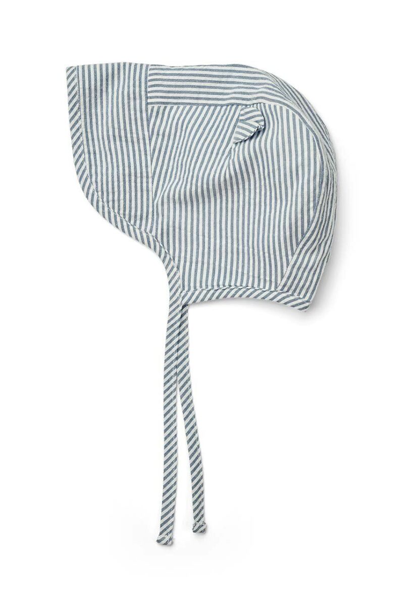 Liewood șapcă din bumbac pentru bebeluși Rae Baby Stripe Sun Hat With Ears bumbac