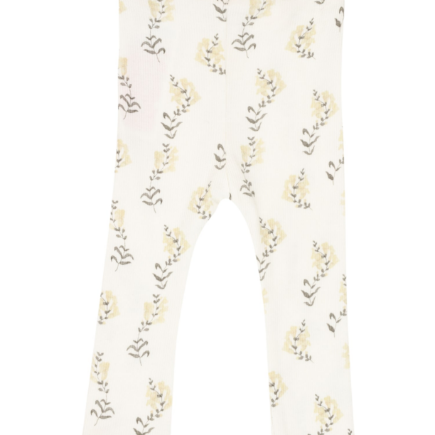 Lil'Atelier Leggings 'NBFGAVO'  nisipiu / gri metalic / alb