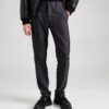 Lindbergh Pantaloni eleganți  gri metalic / negru