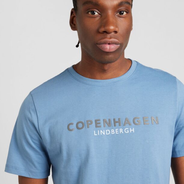 Cumpăra Lindbergh Tricou 'Copenhagen'  albastru deschis / gri / alb