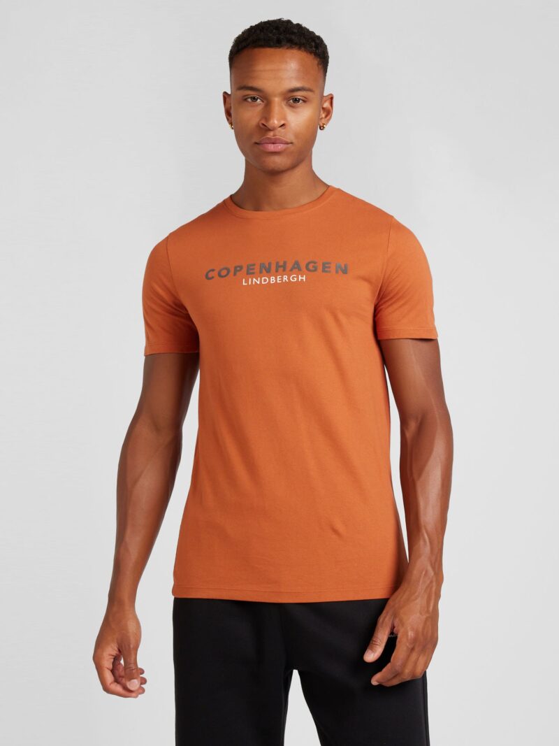 Lindbergh Tricou 'Copenhagen'  gri / portocaliu homar / alb