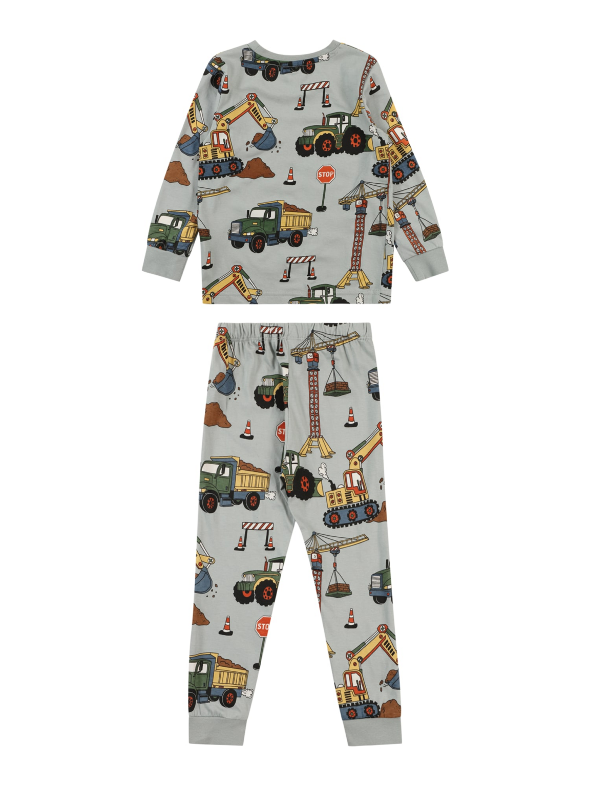 Lindex Pijamale 'Vehicle Dino'  maro / galben / verde mentă / negru