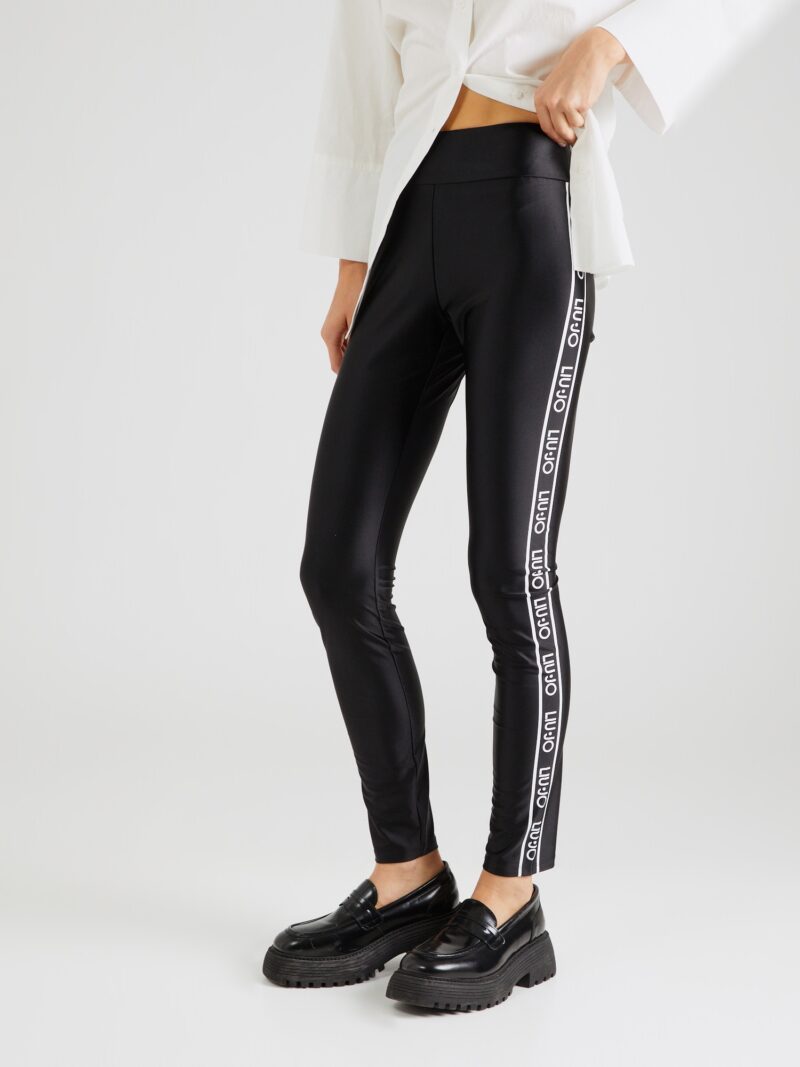 Liu Jo Leggings  negru / alb murdar