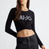 Liu Jo Top  negru / argintiu