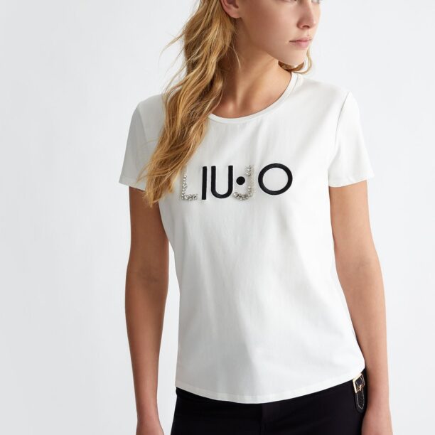 Liu Jo Tricou  argintiu / alb