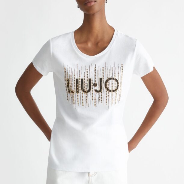 Liu Jo Tricou  auriu / negru / alb