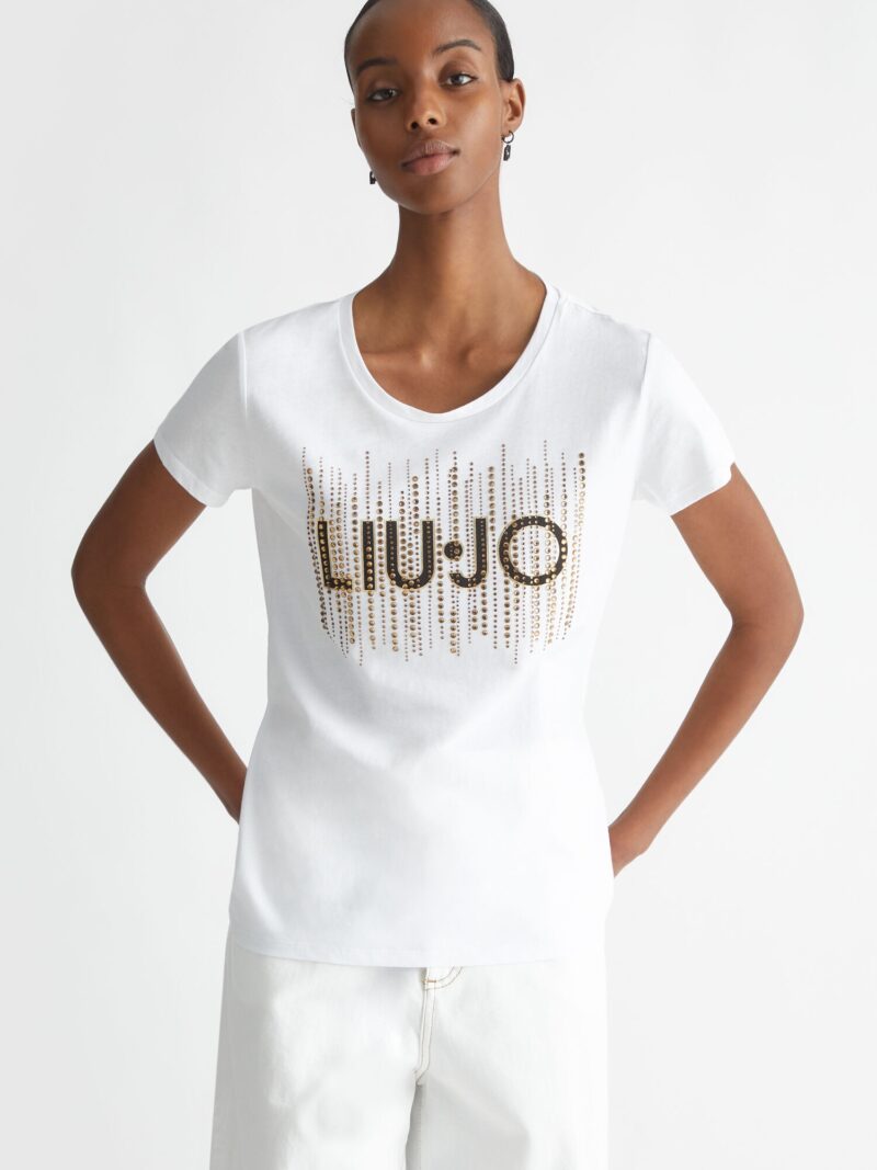 Liu Jo Tricou  auriu / negru / alb