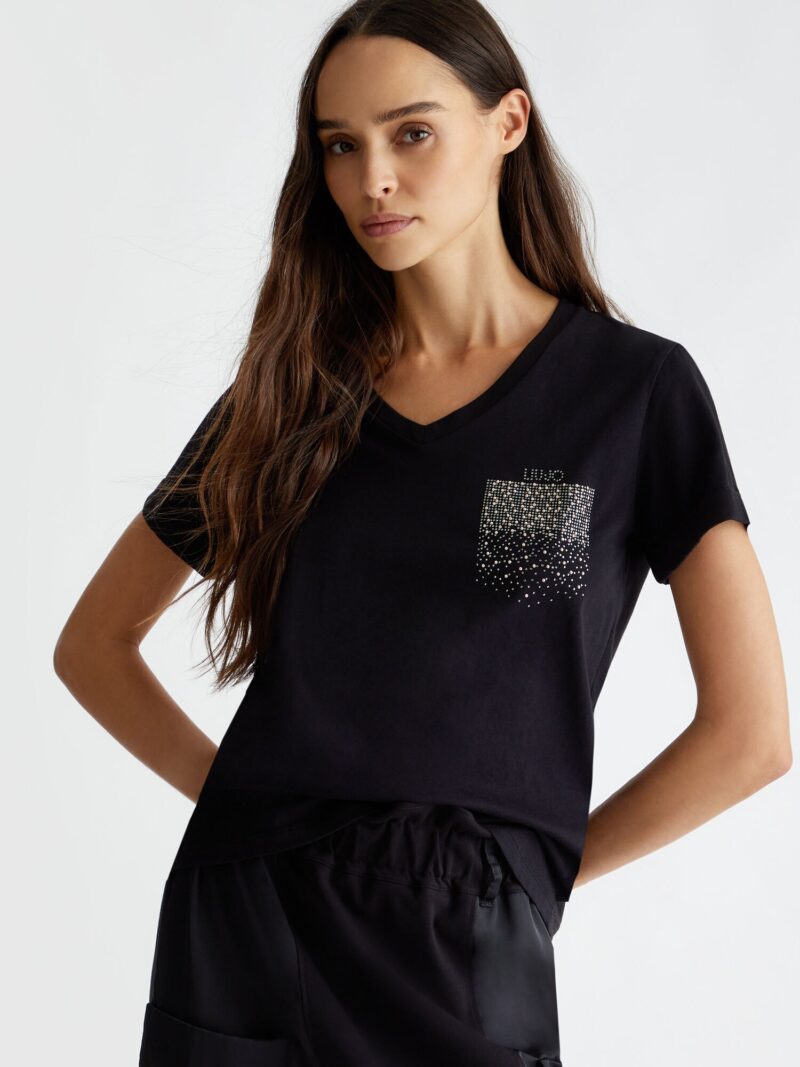 Liu Jo Tricou  gri / negru