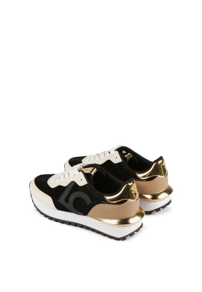 Lola Casademunt Sneaker low  auriu / negru / alb preţ