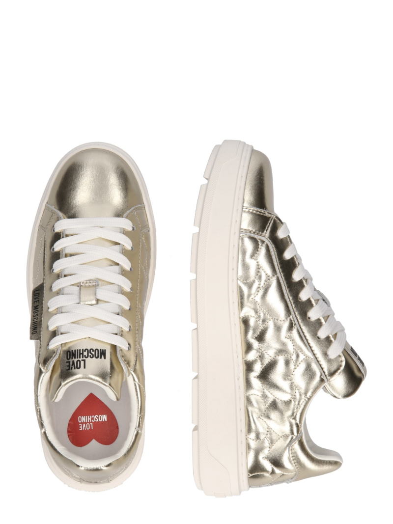 Love Moschino Sneaker low  auriu / alb