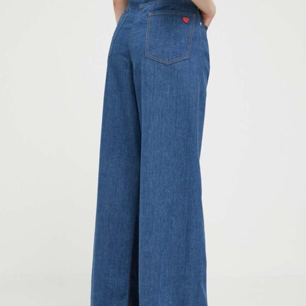 Love Moschino jeansi femei high waist preţ