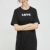 Love Moschino rochie din bumbac culoarea negru