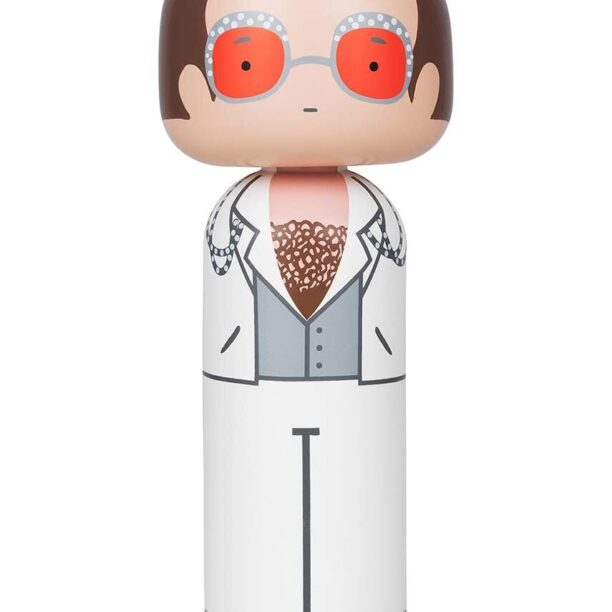 Lucie Kaas papusa kokeshi Elton In White