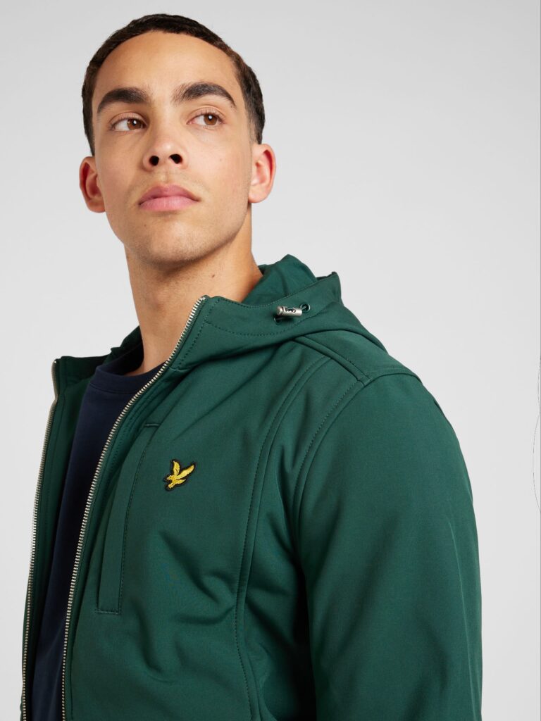 Lyle & Scott Geacă de primăvară-toamnă  verde închis preţ