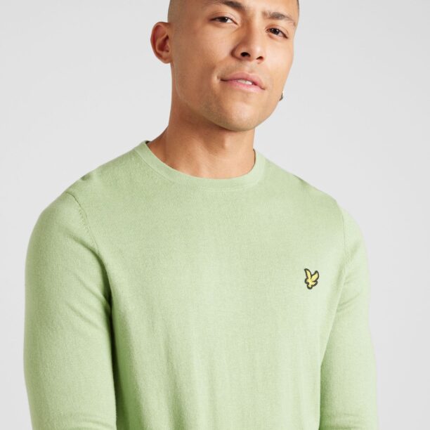 Lyle & Scott Pulover  galben / verde pastel / negru