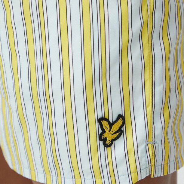 Lyle & Scott pantaloni scurti de baie culoarea galben preţ