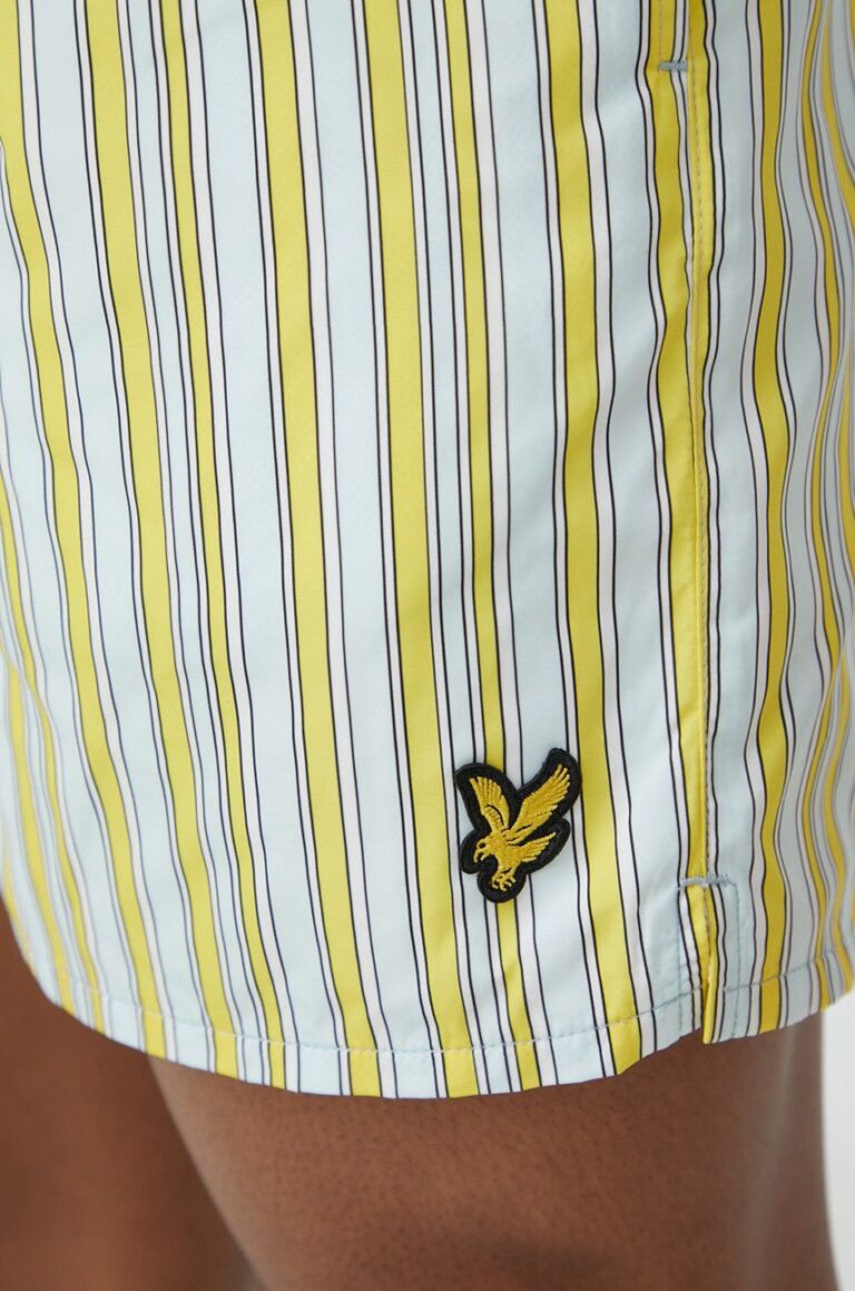 Lyle & Scott pantaloni scurti de baie culoarea galben preţ