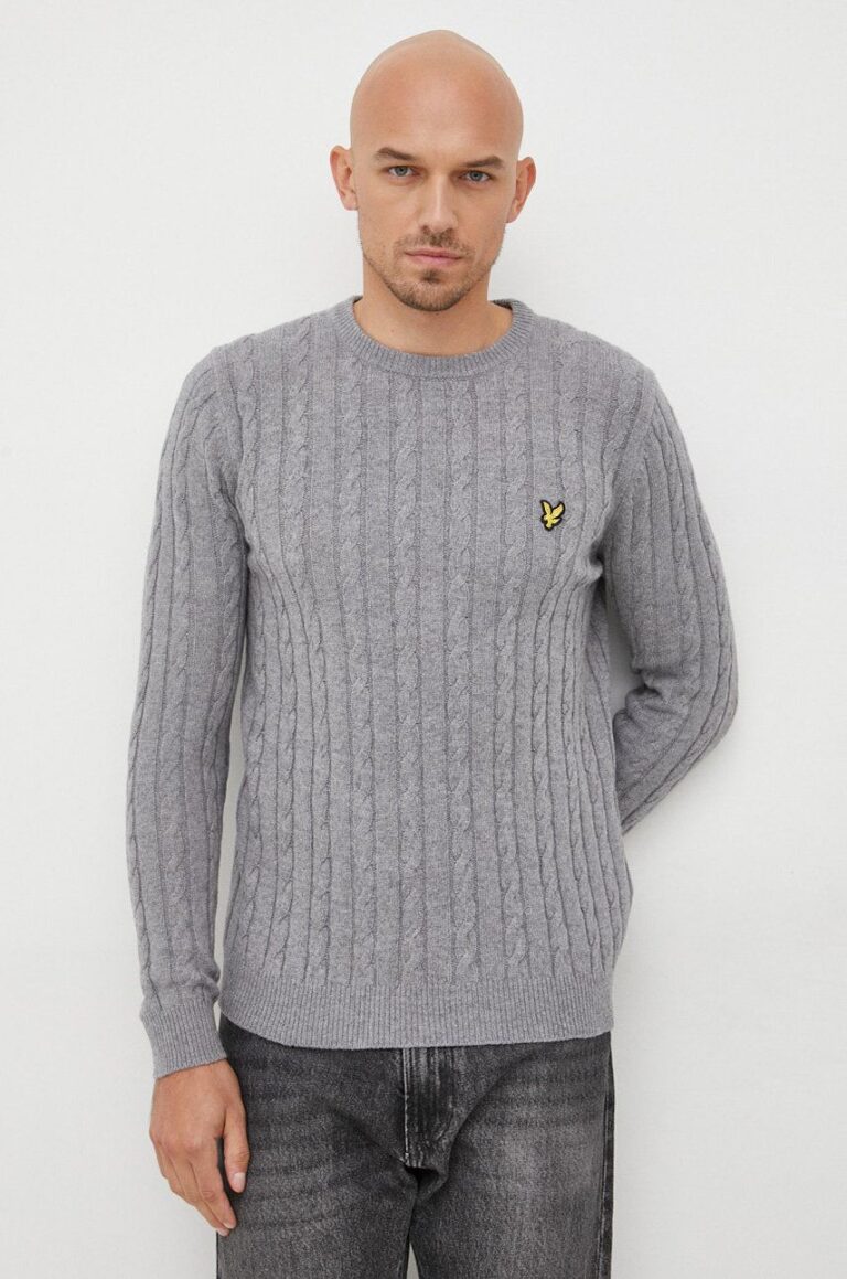 Lyle & Scott pulover din amestec de lana barbati