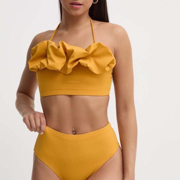 MAIO Paris costum de baie din două piese culoarea galben