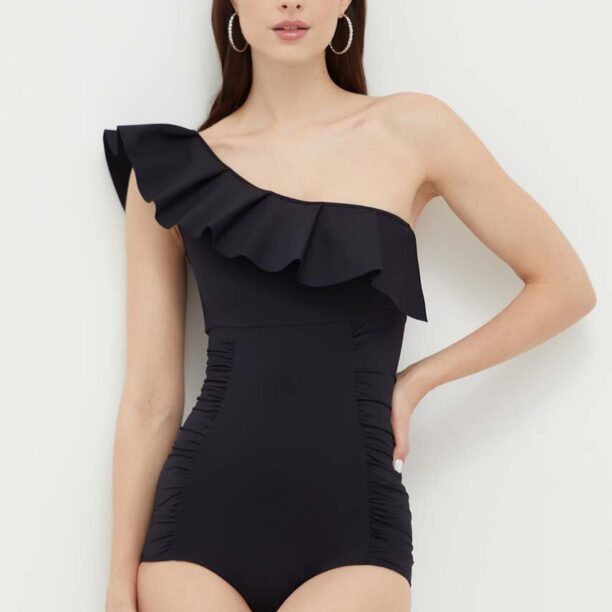 MAIO Paris costum de baie dintr-o bucată culoarea negru