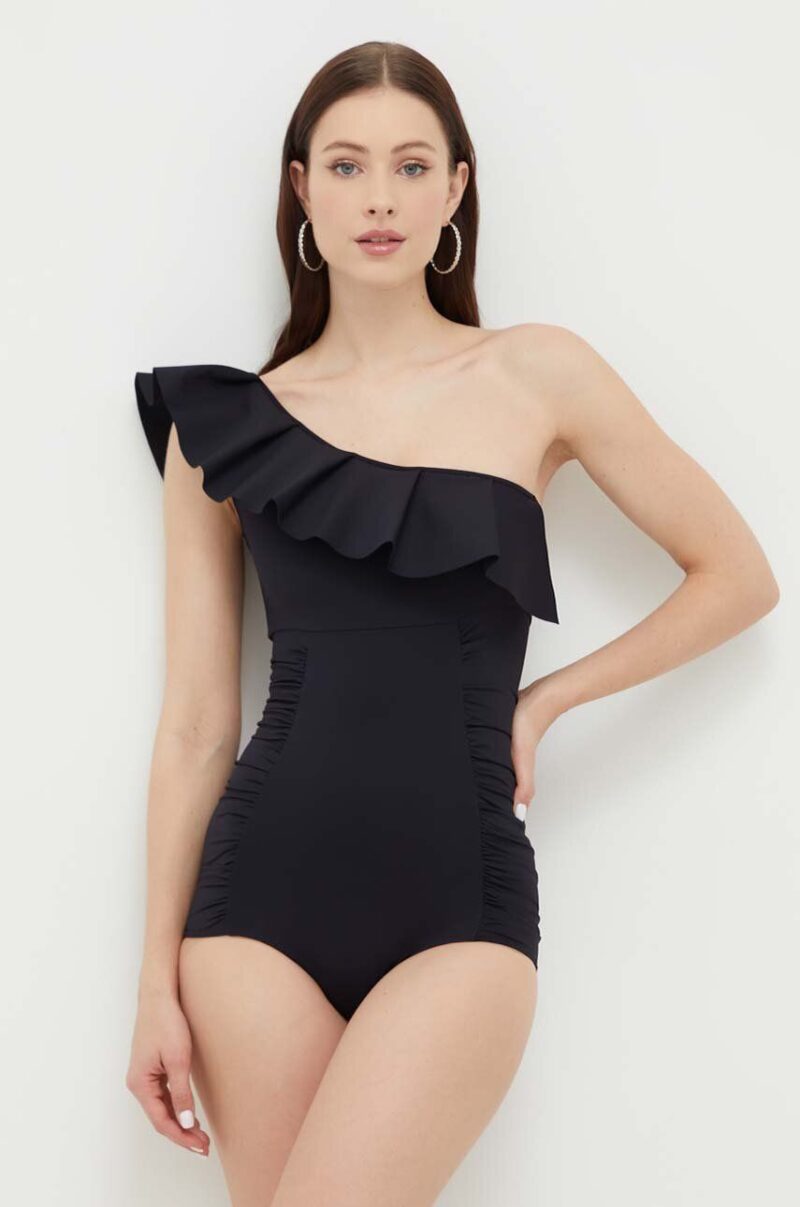 MAIO Paris costum de baie dintr-o bucată culoarea negru