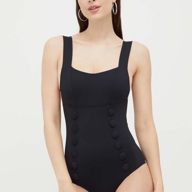 MAIO Paris costum de baie dintr-o bucată culoarea negru