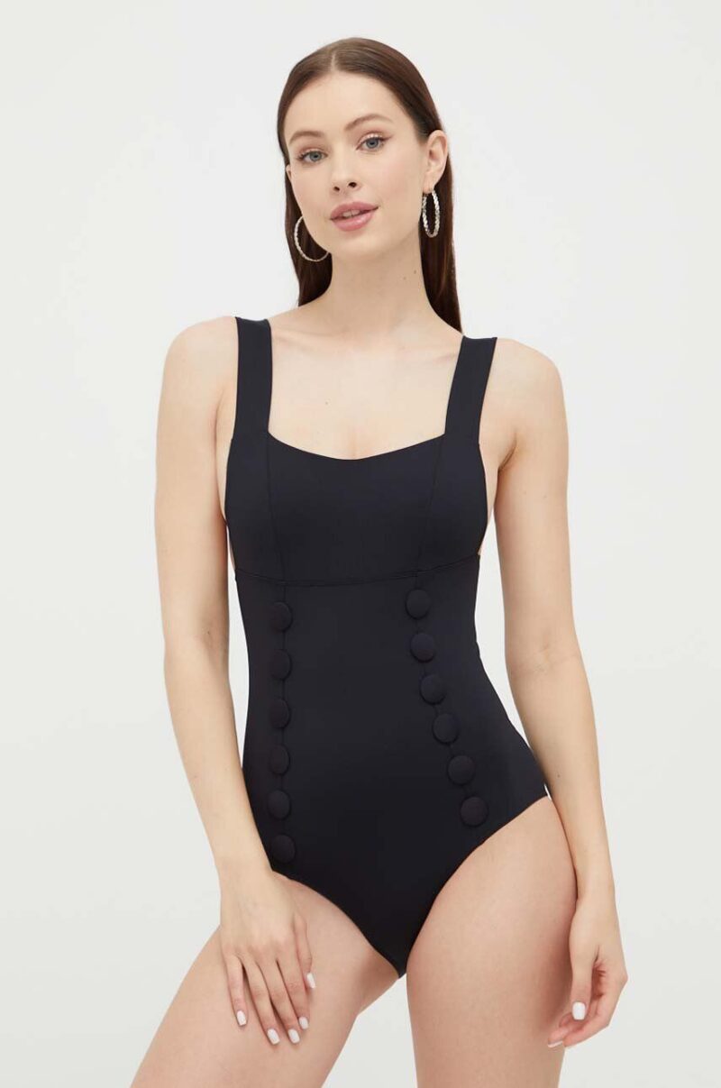 MAIO Paris costum de baie dintr-o bucată culoarea negru