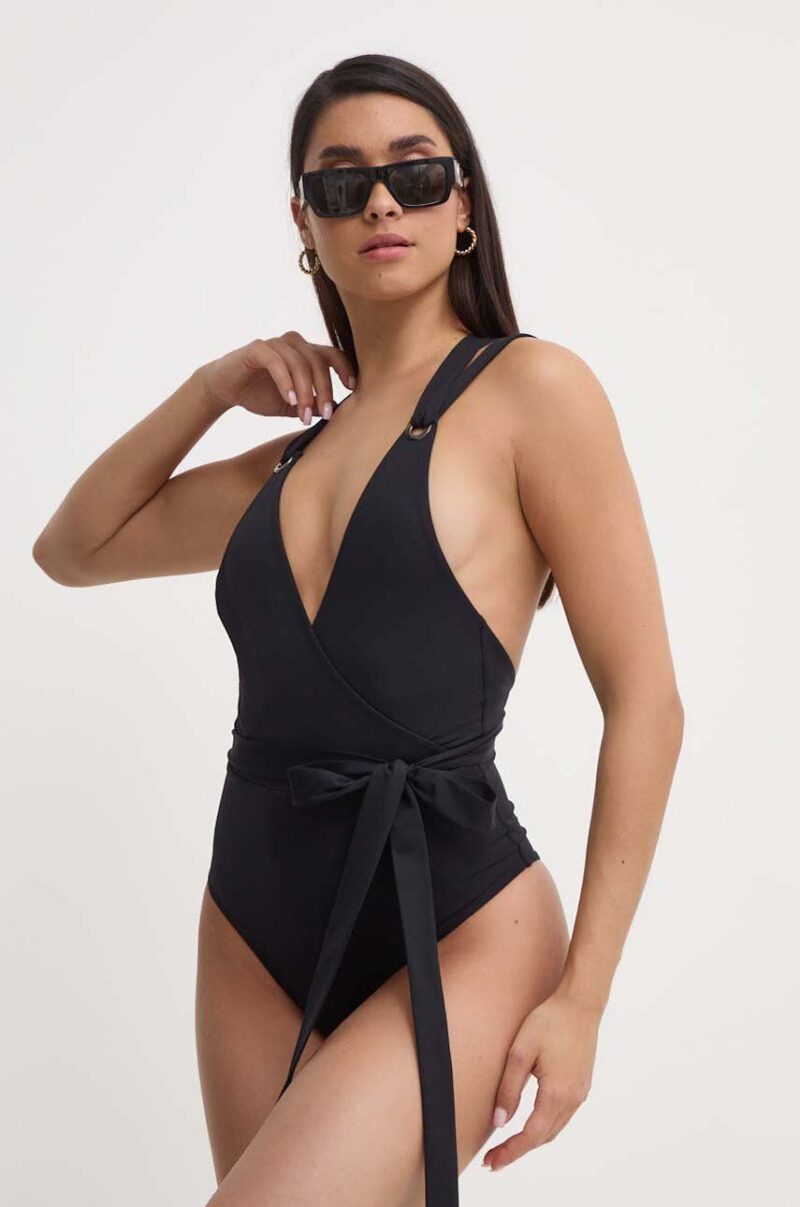 MAIO Paris costum de baie dintr-o bucată culoarea negru