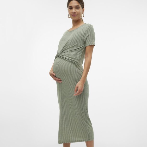 MAMALICIOUS Rochie tricotat 'MLANLI JUNE'  verde / verde mentă