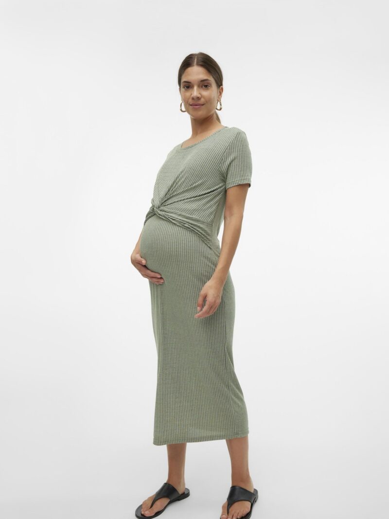 MAMALICIOUS Rochie tricotat 'MLANLI JUNE'  verde / verde mentă