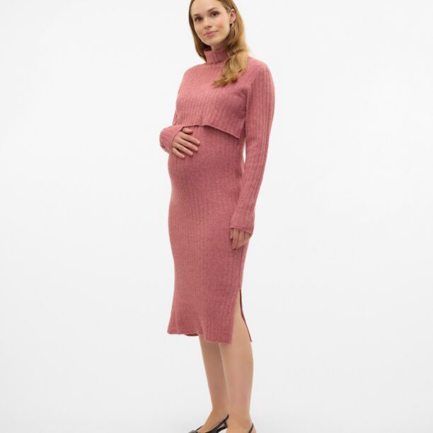 MAMALICIOUS Rochie tricotat 'MLSUNIVA'  magenta preţ