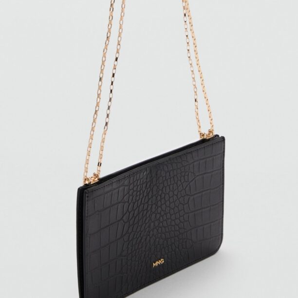 MANGO Clutch 'LEONORA'  negru