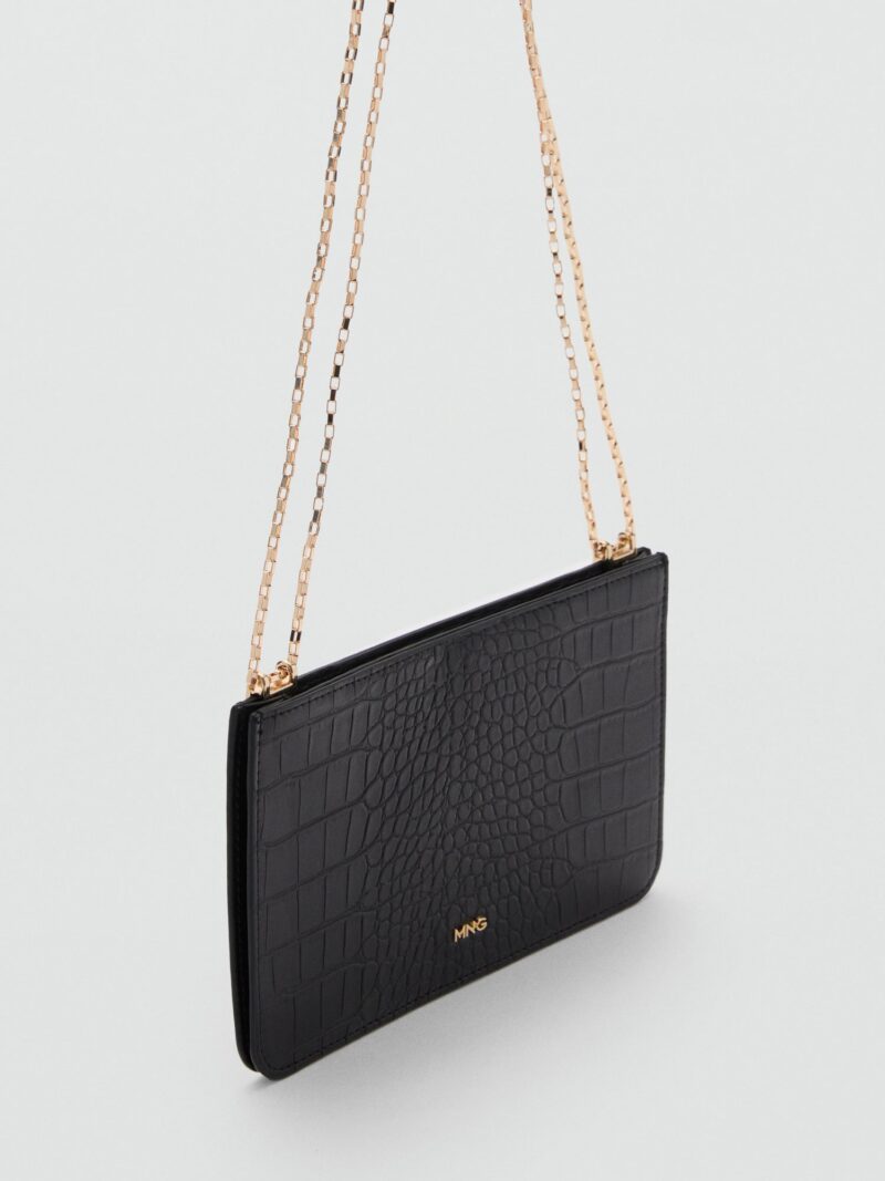 MANGO Clutch 'LEONORA'  negru