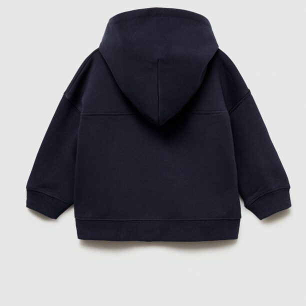 MANGO KIDS Hanorac 'NYC'  bleumarin / gri deschis / alb