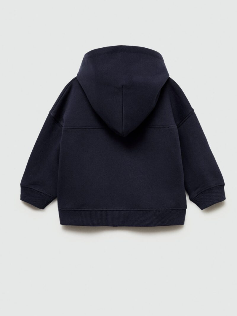 MANGO KIDS Hanorac 'NYC'  bleumarin / gri deschis / alb