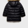 MANGO KIDS Palton 'Cinia'  maro deschis / negru