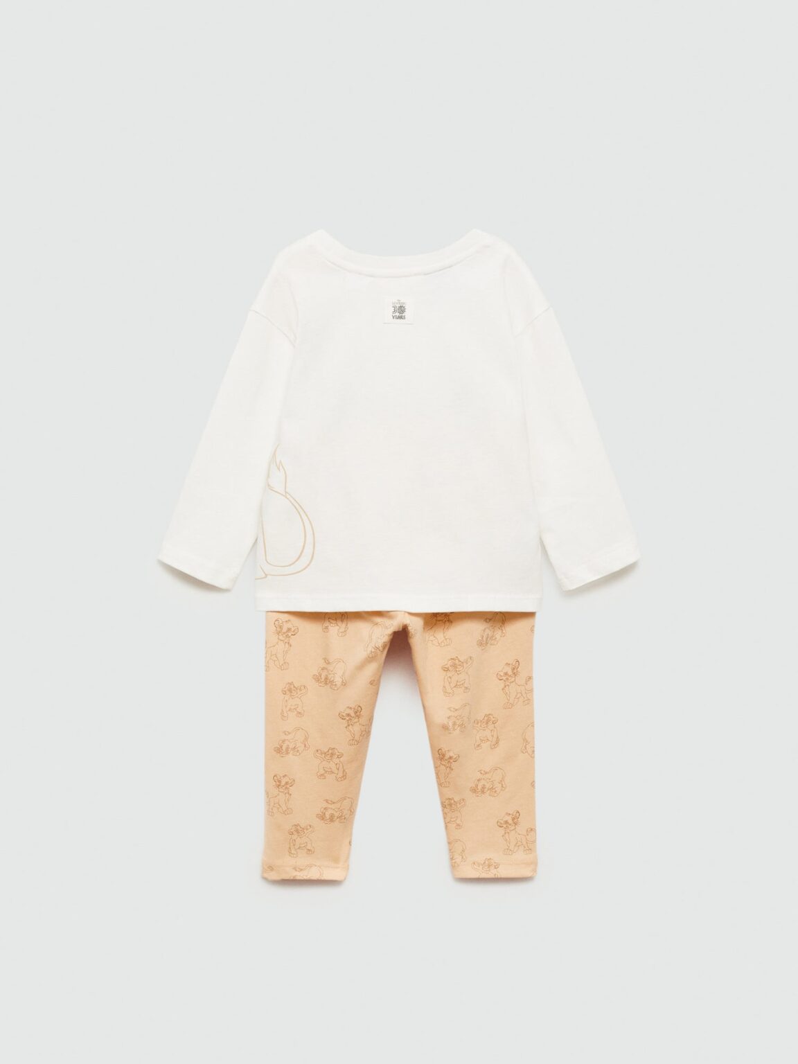 MANGO KIDS Pijamale 'KINGPY'  bej / crem / maro coniac
