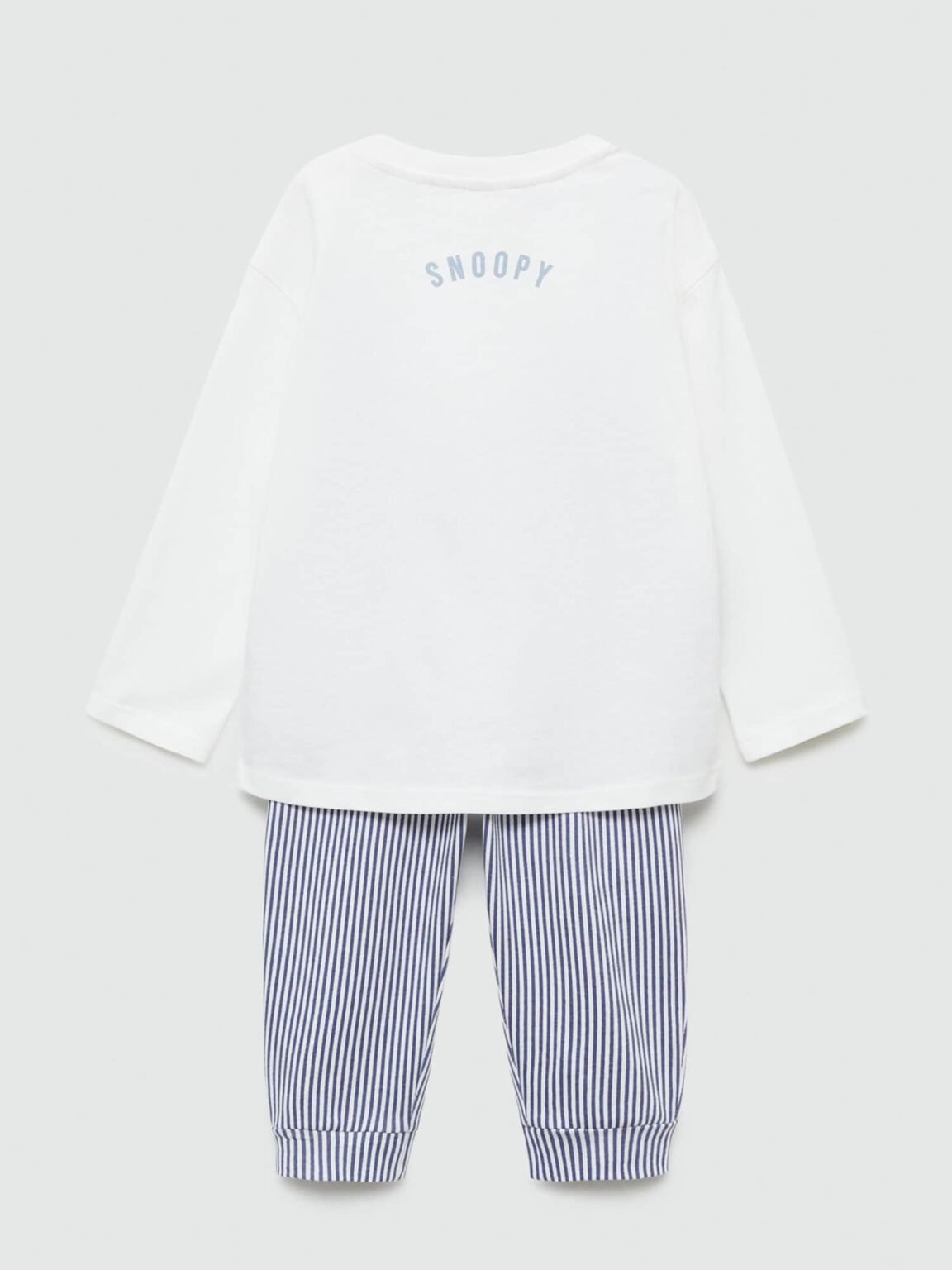 MANGO KIDS Pijamale 'SNOOPYST'  ecru / bleumarin / albastru deschis / negru