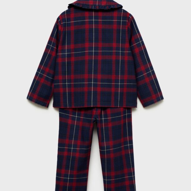 MANGO KIDS Pijamale  bleumarin / roşu închis