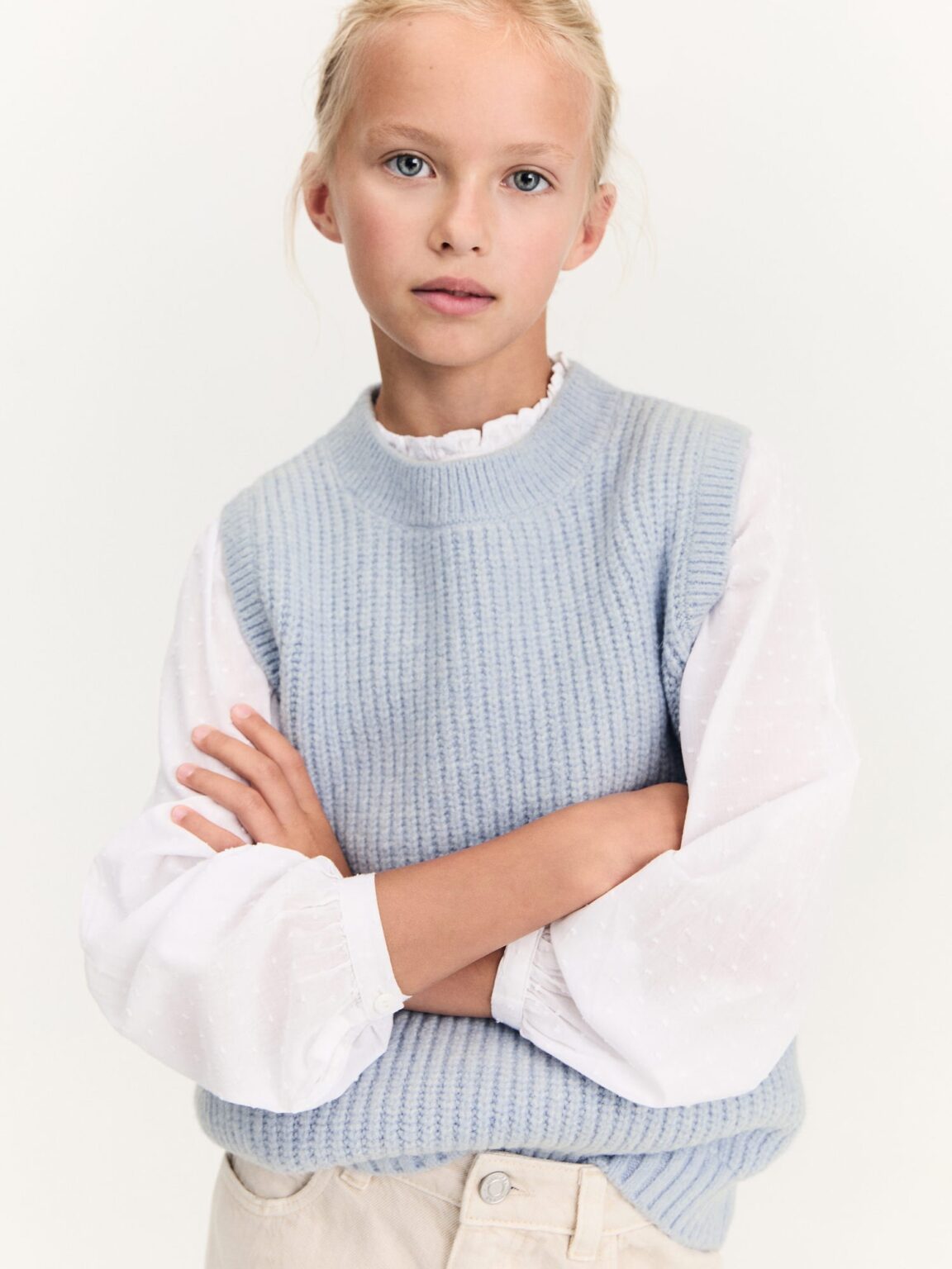 MANGO KIDS Pulover 'ENEA'  verde pastel