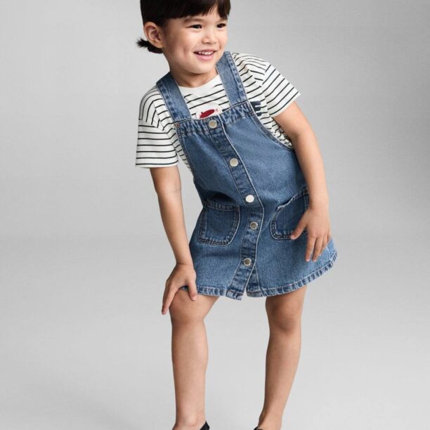 Original MANGO KIDS Rochie 'Ruffi'  albastru denim