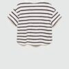 MANGO KIDS Tricou 'ADORE'  bleumarin / roșu / alb