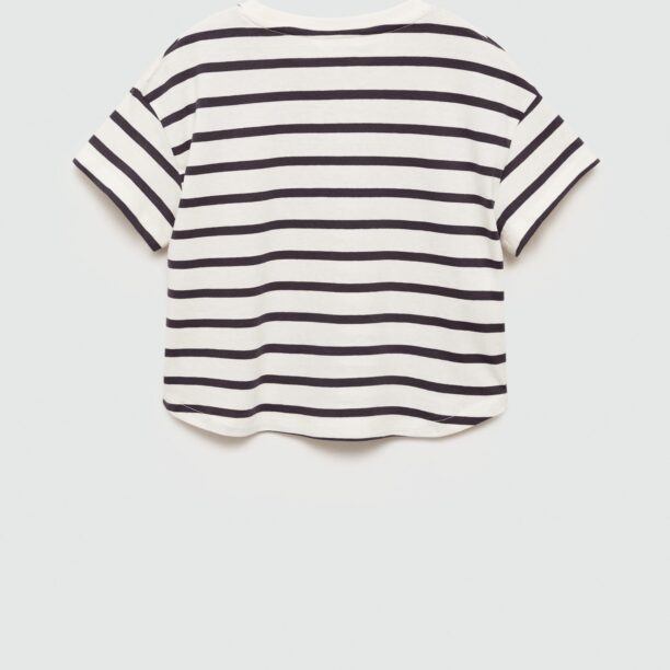 MANGO KIDS Tricou 'ADORE'  bleumarin / roșu / alb