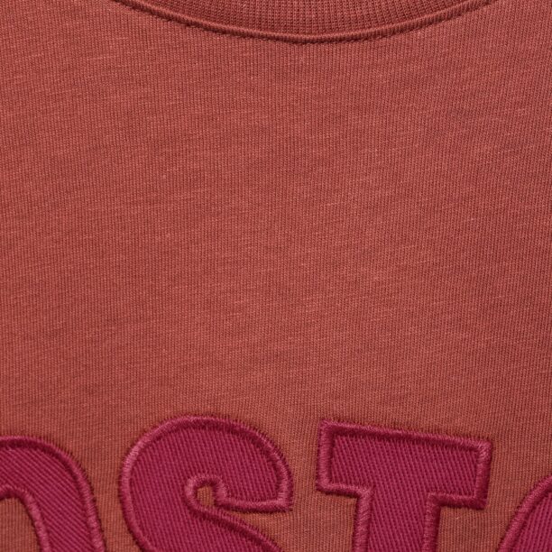 Cumpăra MANGO KIDS Tricou 'BOSTON'  roșu burgundy / roșu orange / alb