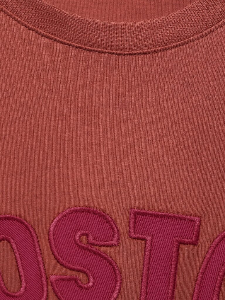 Cumpăra MANGO KIDS Tricou 'BOSTON'  roșu burgundy / roșu orange / alb