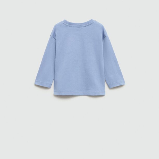 MANGO KIDS Tricou 'FISHING'  opal / azuriu / maro / gri deschis preţ