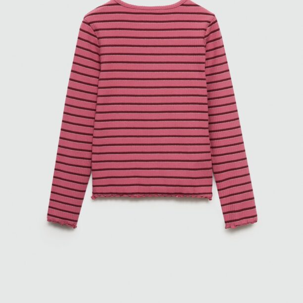 MANGO KIDS Tricou 'GUSIR'  magenta / roșu vin / alb