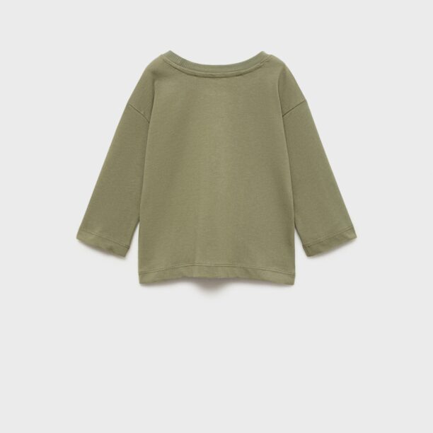 MANGO KIDS Tricou 'MAMUT'  bej / gri deschis / gri închis / verde