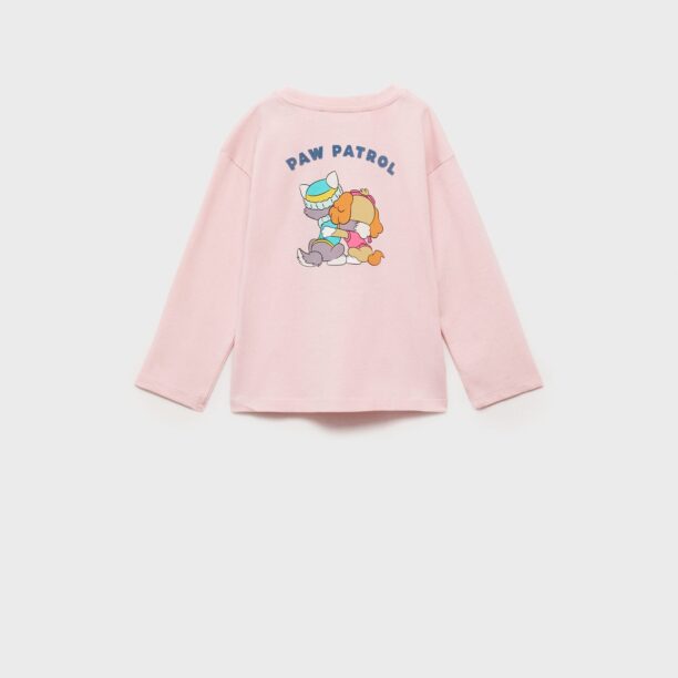 MANGO KIDS Tricou 'PAWBETTE'  albastru marin / portocaliu / roz / alb